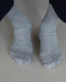 dark gray men's sock slipper Angarde close up