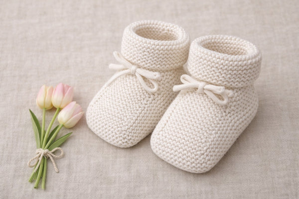 Chaussons Eugène Tricot Écru - Bébé