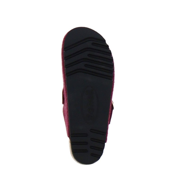 Chaussons Fae Felt - Bordeaux - Femme