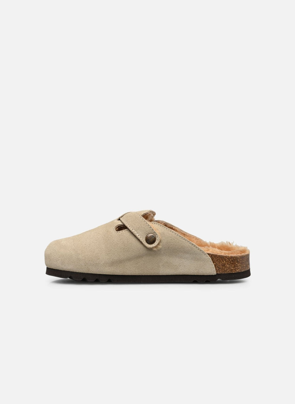 Lined Slippers - Beige - Women