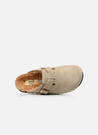 Lined Slippers - Beige - Women