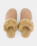 Chaussons Fourrés Mouton Homme Paule - Camel