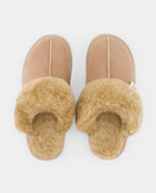 Paule Slippers - Shearling - Camel - Women