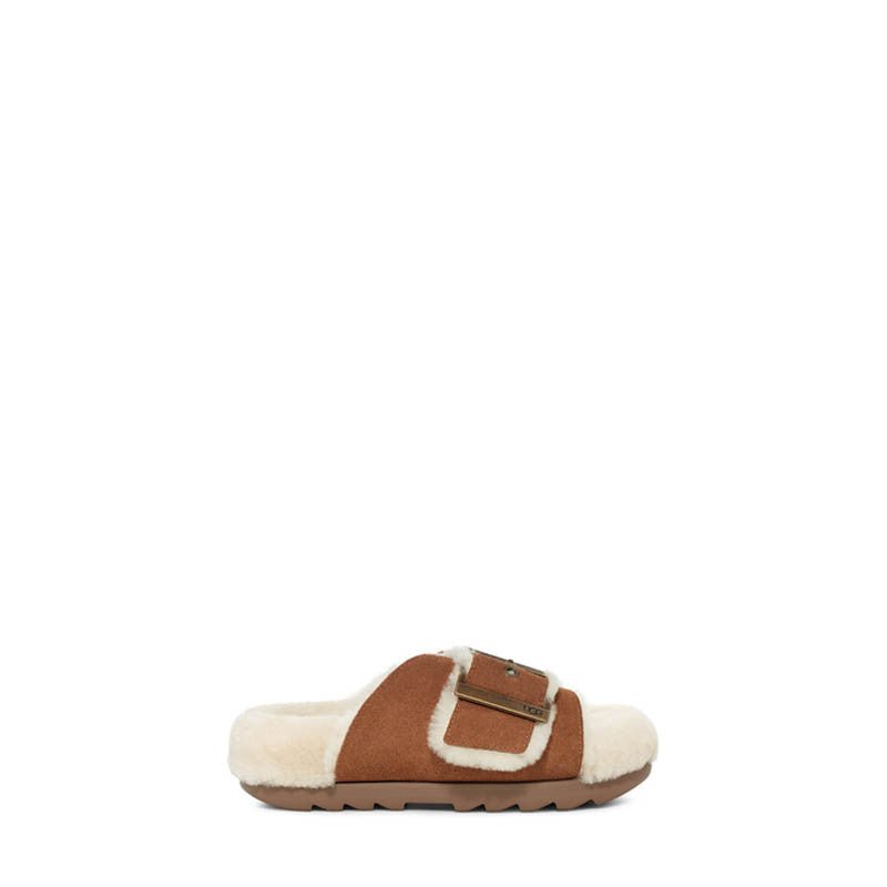 Zapatillas de Casa Outslide Buckle - Marrón - Mujer