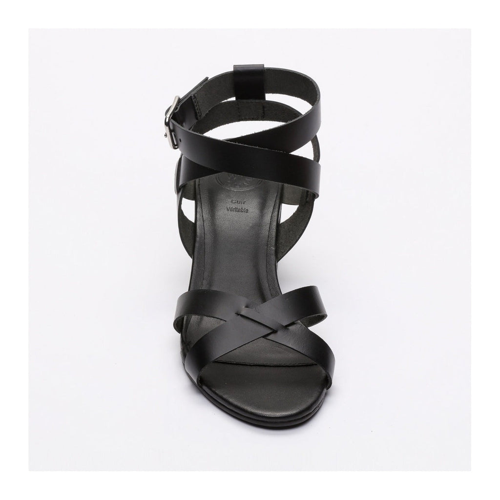 White Sun - Sandalias de tacón Anaba - Negro Buff - Negro