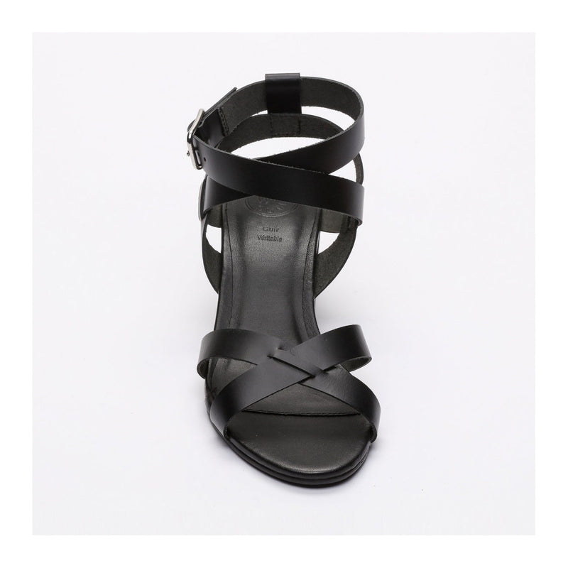 White Sun - Sandales Talon Anaba - Black Buff - Black