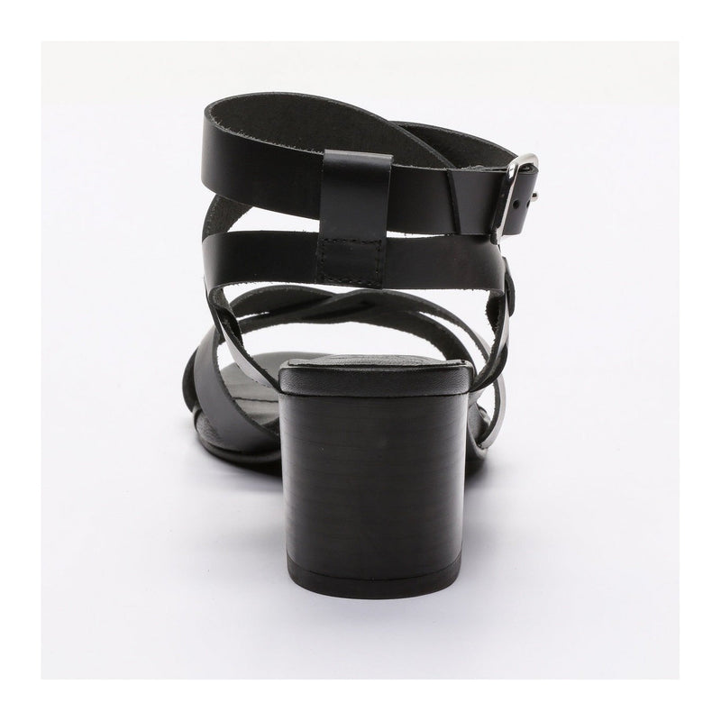 White Sun - Sandales Talon Anaba - Black Buff - Black