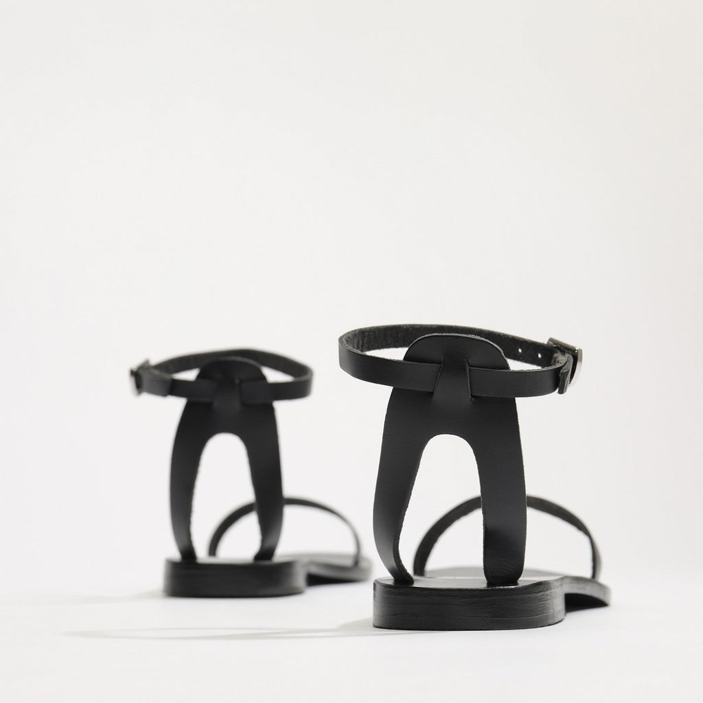 White Sun - Cavalier Sandals - Black Buff - Black