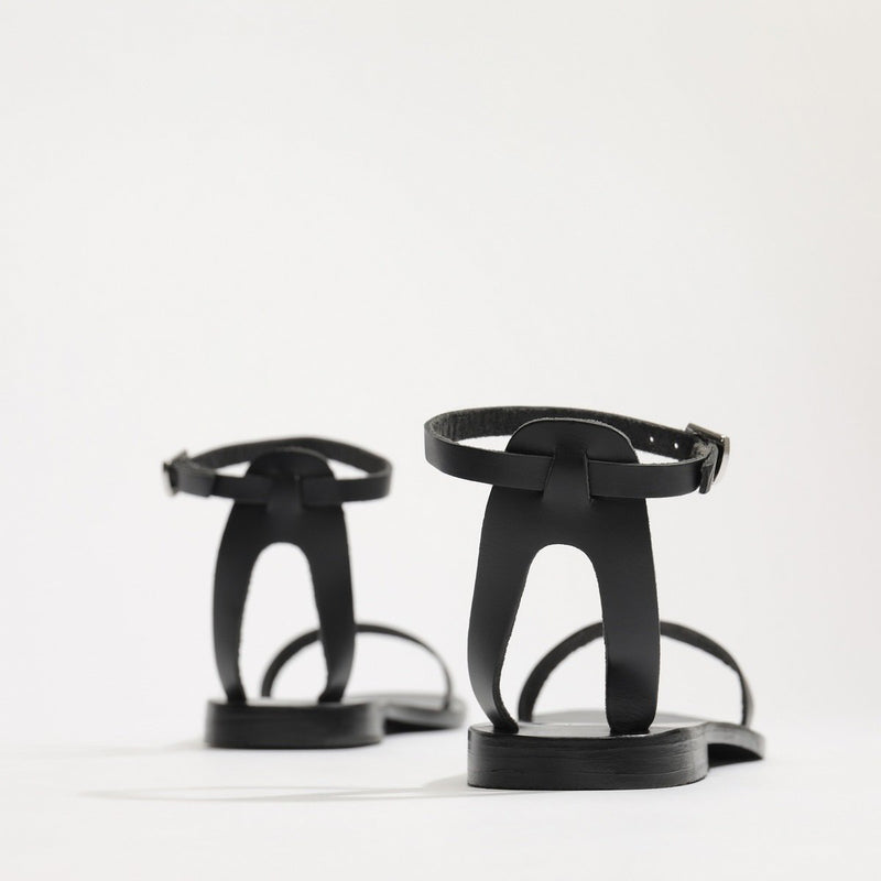 Sol Blanco - Sandalias Cavaliers - Negro Buff - Negro