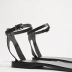 White Sun - Cavalier Sandals - Black Buff - Black