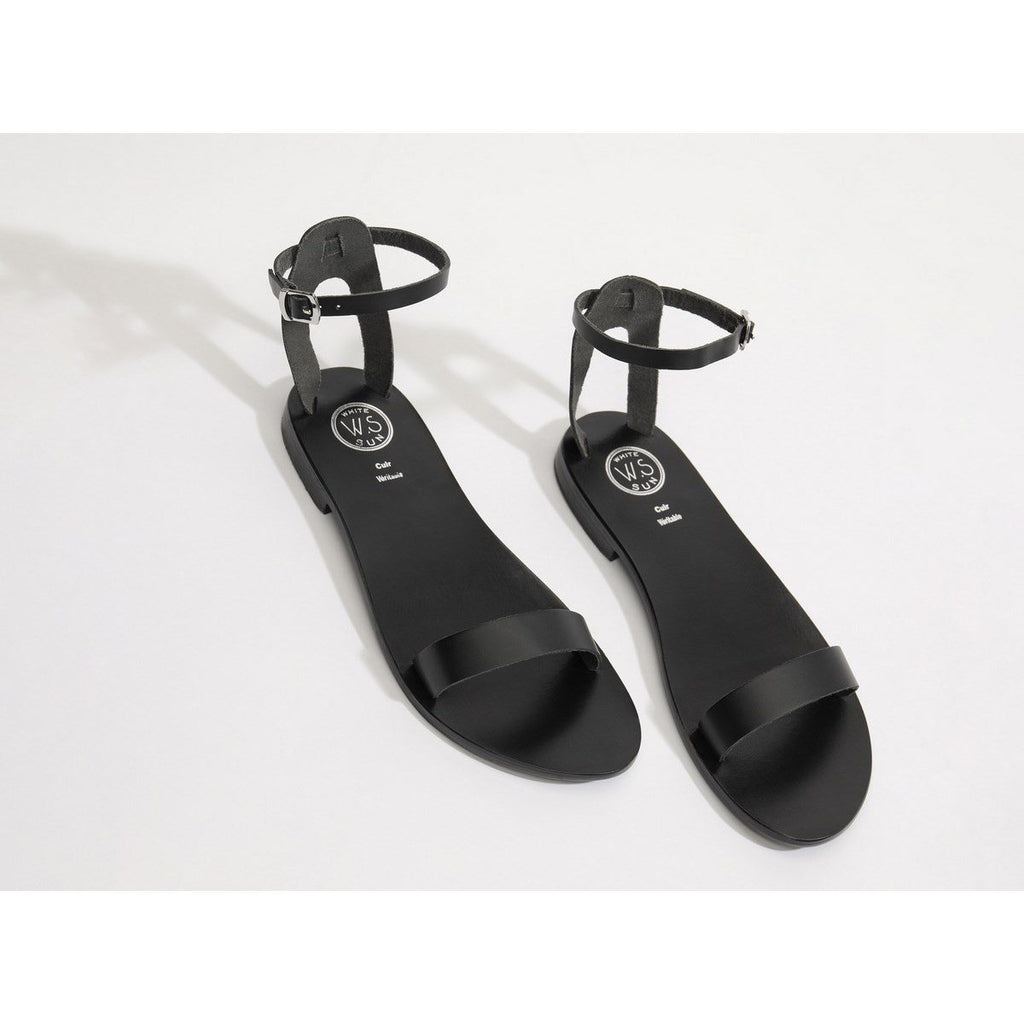 White Sun - Cavalier Sandals - Black Buff - Black