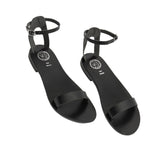 White Sun - Cavalier Sandals - Black Buff - Black