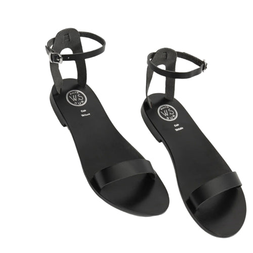 White Sun - Cavaliers Sandals - Black Buff - Black