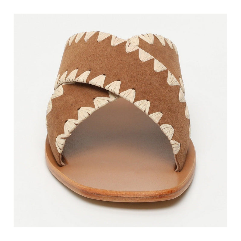 White Sun - Mules Marni - Camel Goat Suede - Camel+Beige