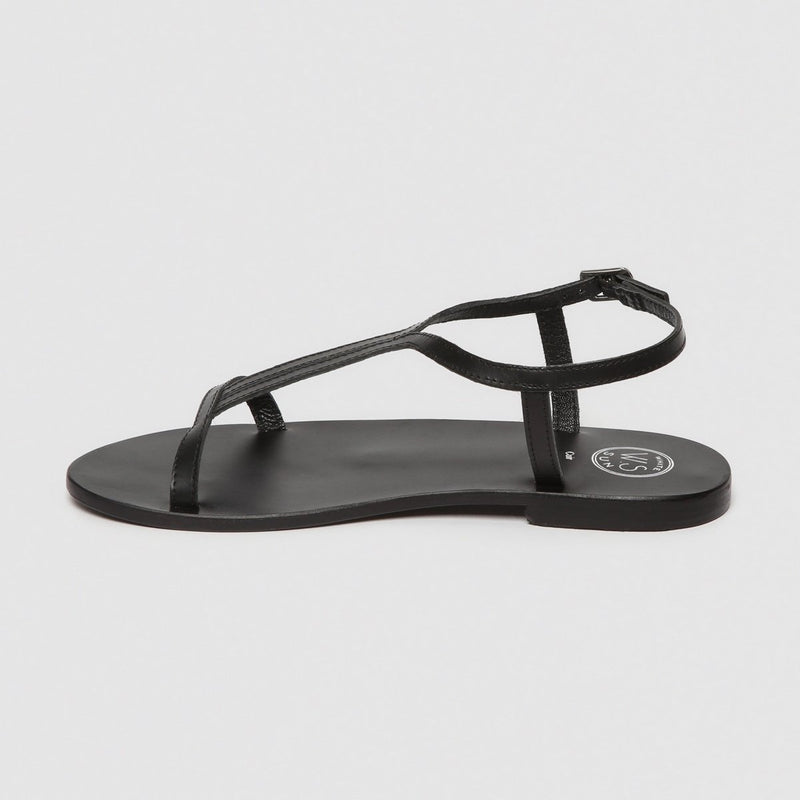 Sol Blanco - Sandalias Miramar - Negro Buff - Negro