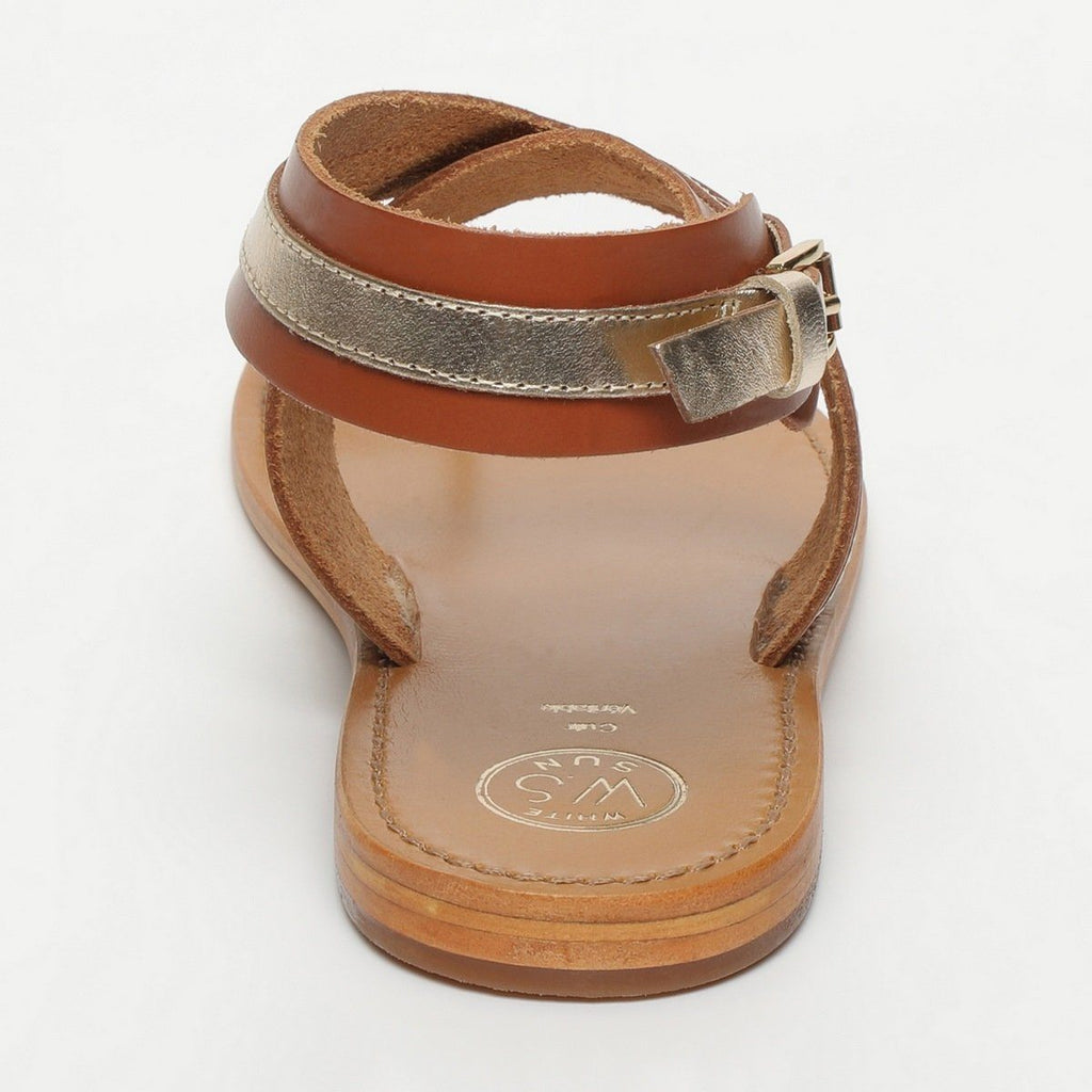 White Sun - Philastere Sandals - Camel and Gold - Women