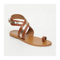 White Sun - Philastere Sandals - Camel and Gold - Women