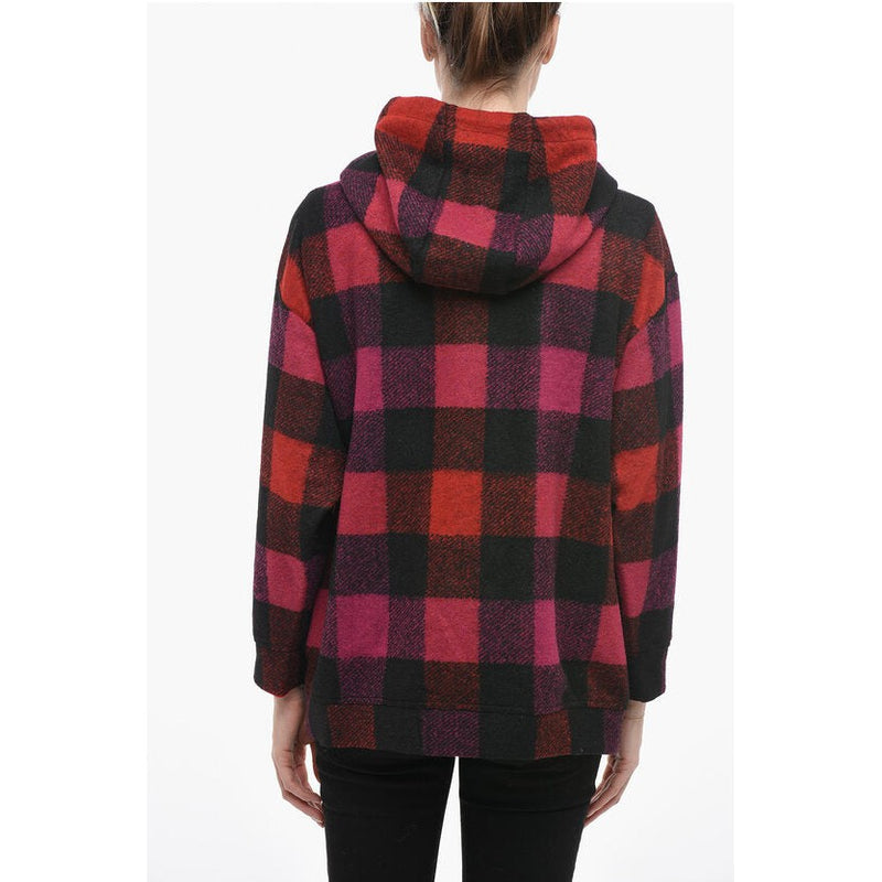 Hoodie Checkered Wool Blend Buffalo