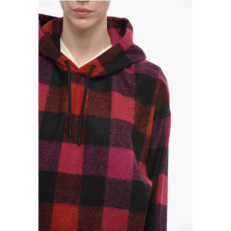 Hoodie Checkered Wool Blend Buffalo