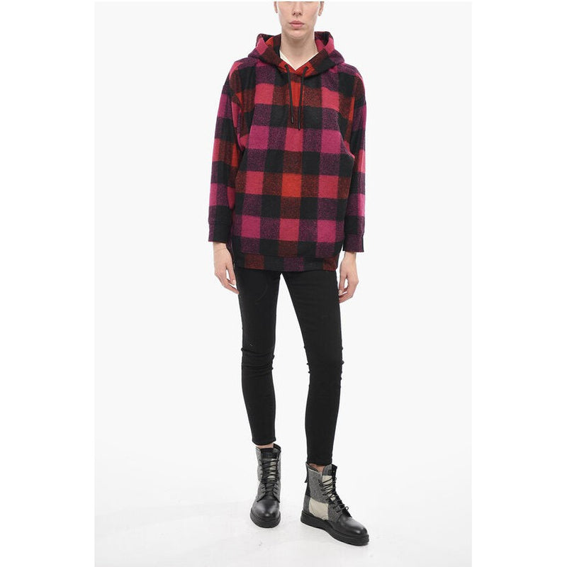 Hoodie Checkered Wool Blend Buffalo