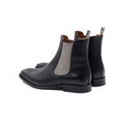 Chelsea Boots Cuir Noir Gris - Homme