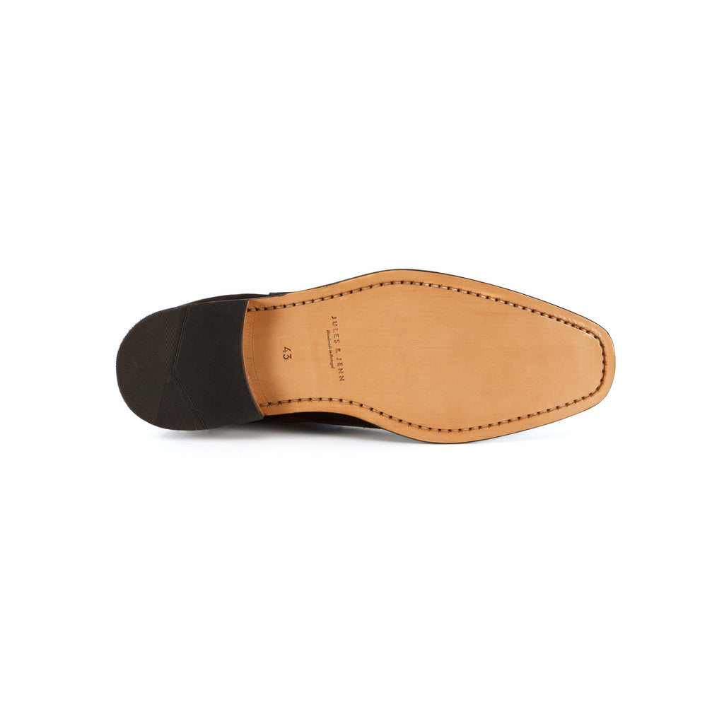 Chelsea Boots Cuir Noir Gris - Homme