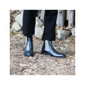 Chelsea Boots Cuir Noir Gris - Homme