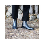 Chelsea Boots Cuir Noir Gris - Homme