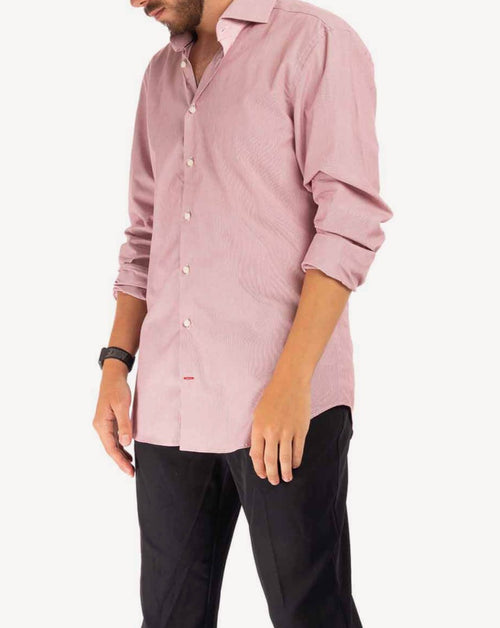 Tommy Hilfiger - Camisa de manga larga rosa Hombre