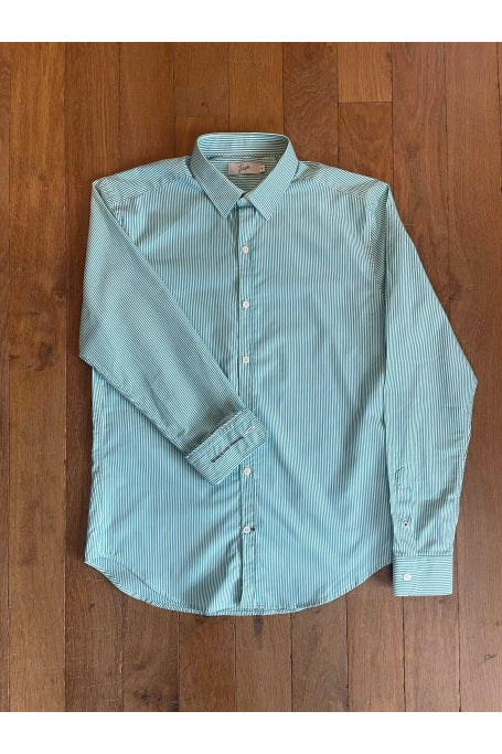 Chemise Atlanta - Rayures Vert / Blanc - Homme