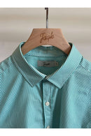 Chemise Atlanta - Rayures Vert / Blanc - Homme