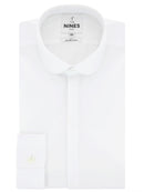 Camisa cuello redondo - Blanc