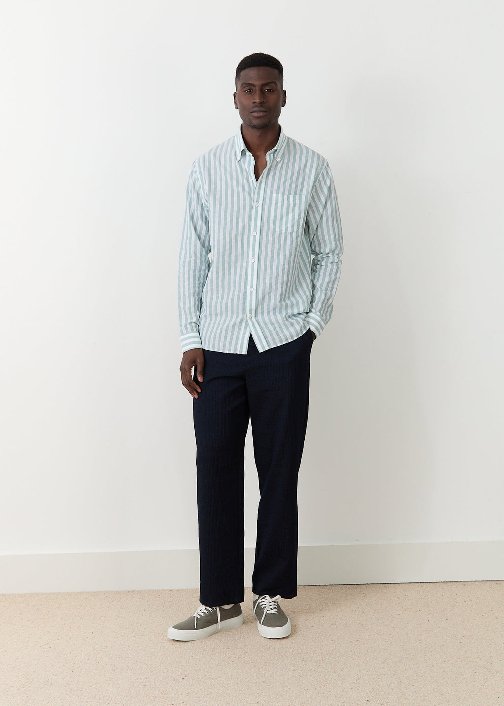 Chemise Calvi - Vert-Blanc
