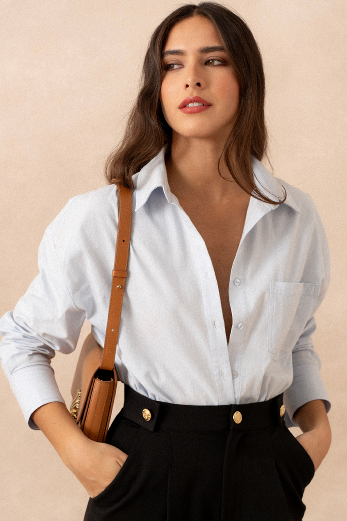 CÉLINA CHAMBRAY SHIRT