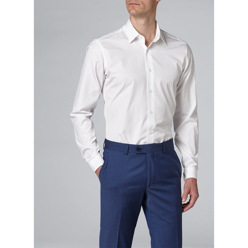 Fursac - Camisa de sarga de algodón - Blanco - Hombre
