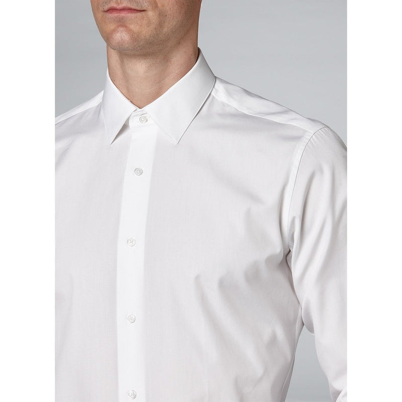 Fursac - Camisa de sarga de algodón - Blanco - Hombre