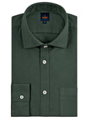 Chemise Col Italien En Oxford Bio - Thym