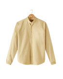 chemise col officier beige chanvre - packshot