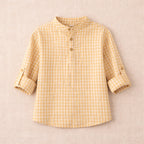 Camisa Côme Vichy - Niño niño - Vichy Camel