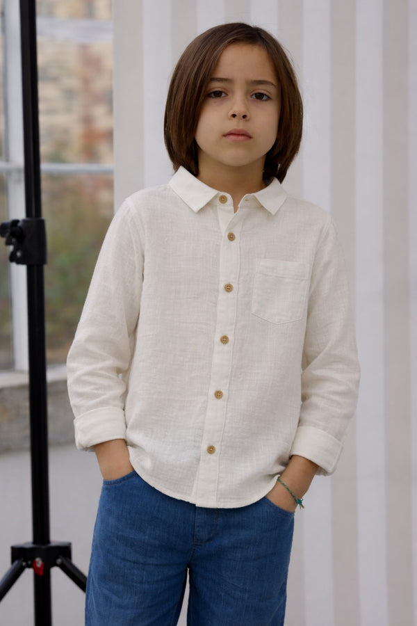 Chemise Constantin Écrue - Enfant Garçon