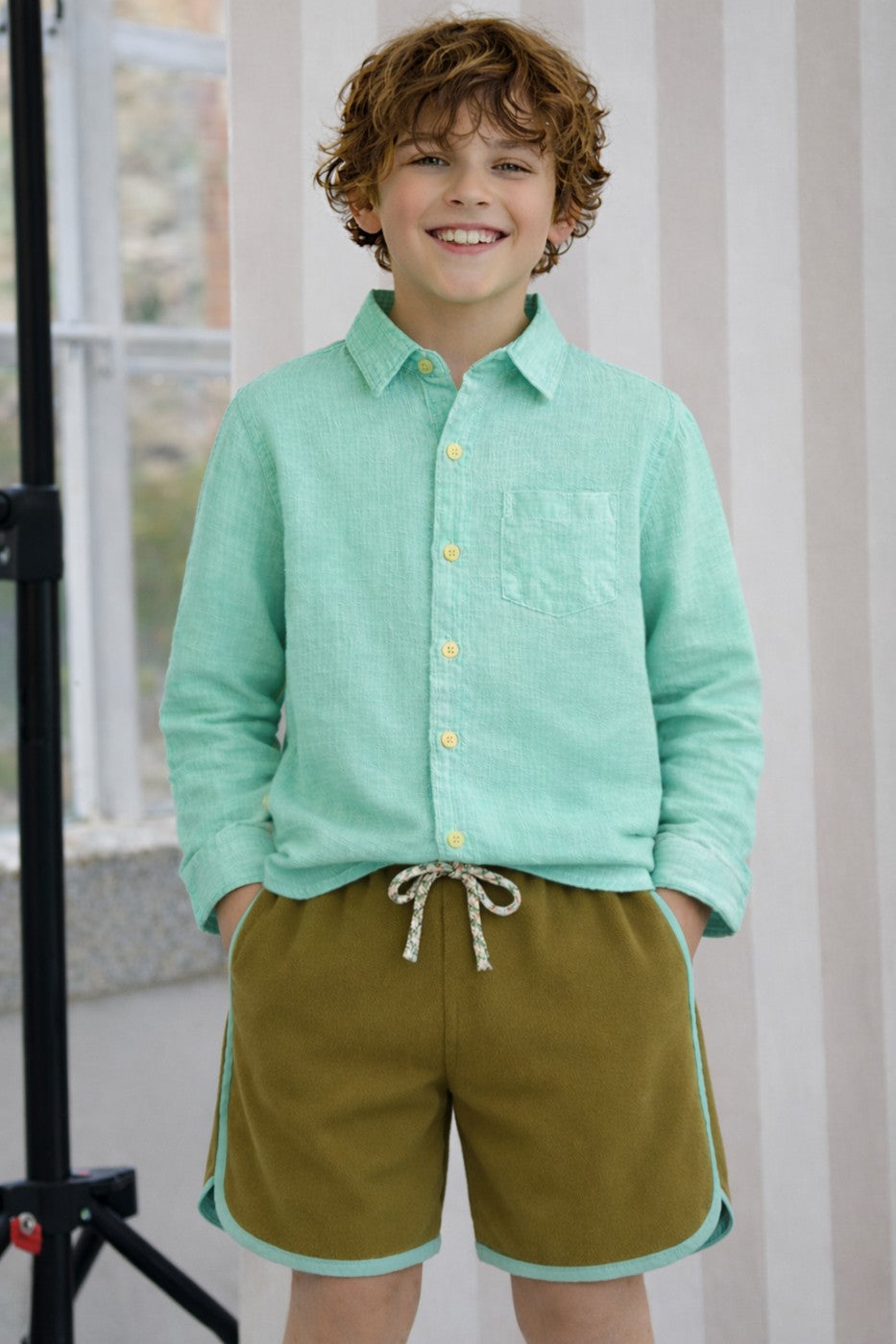 Chemise Constantin Menthe - Enfant Garçon - Mint