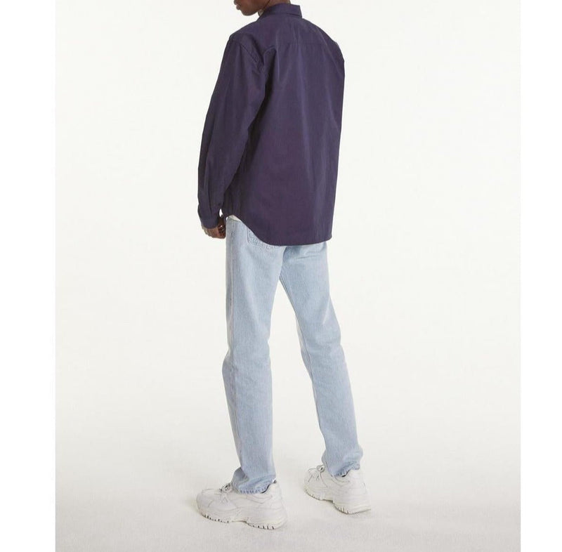 The Kooples - Chemise Coton Bleu Marine Boutonnée - Homme
