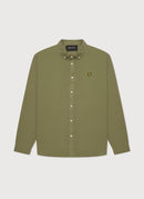 Lyle & Scott - Chemise En Lin - Moss - Homme