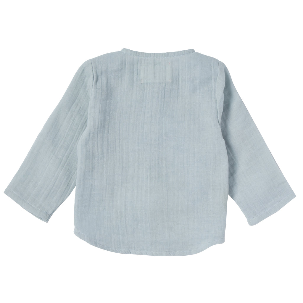 Chemise garçon double gaze uni Elliott