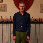 Camisa En Franela Gruesa Marino