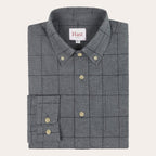 Chemise En Flanelle Grise À Carreaux