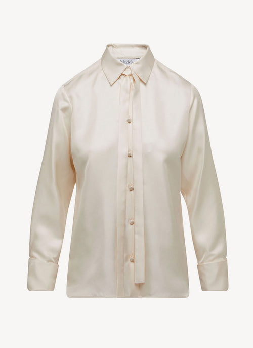 Max Mara - Chemise En Soie Légère Toano - White - Femme