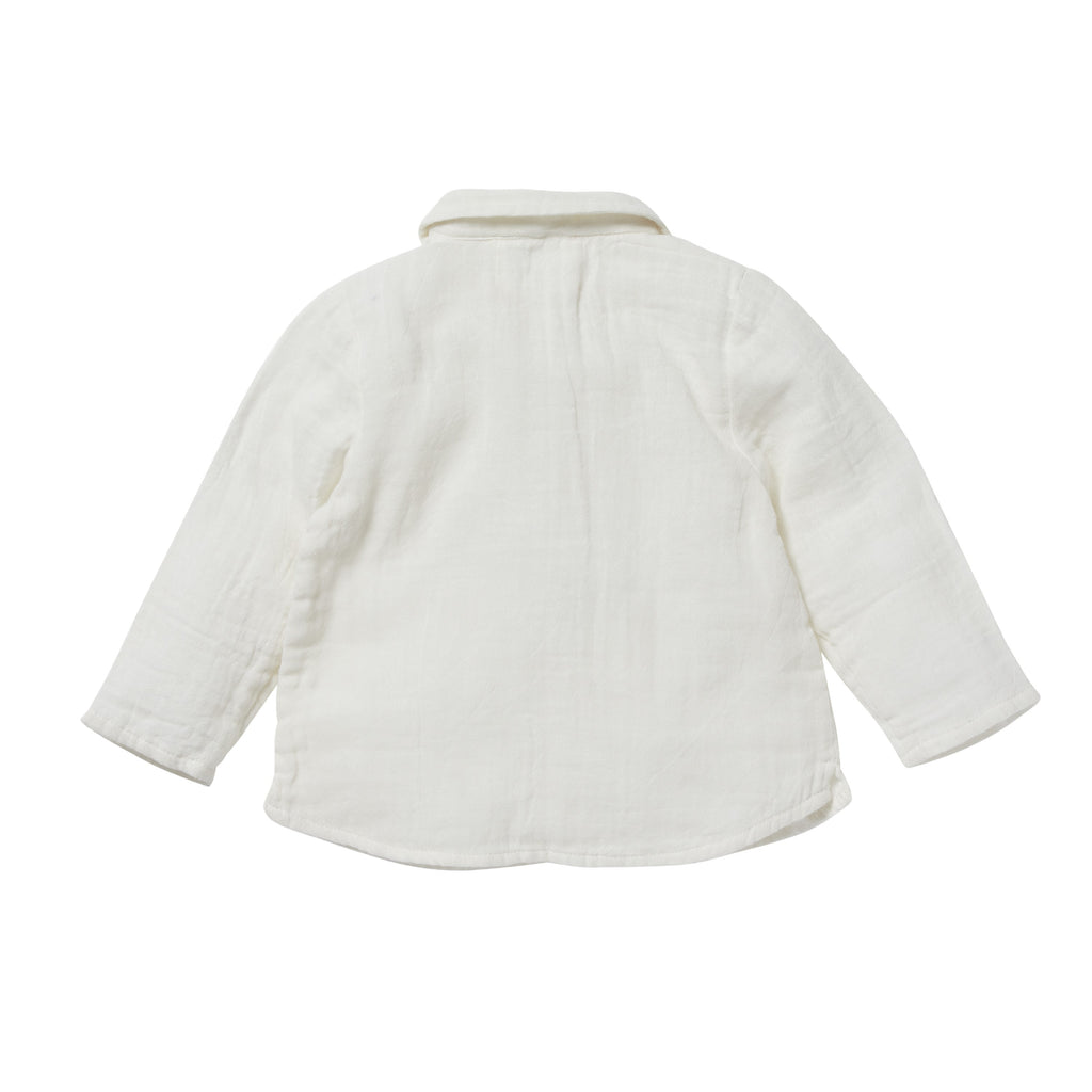 Skjorta i kurta-stil med krage Felix