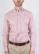 Hackett - Chemise Flannel Checked - 3Aepink White - Homme