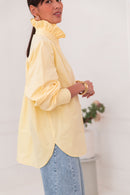 LÉONIE Yellow - Victorian Collar Shirt